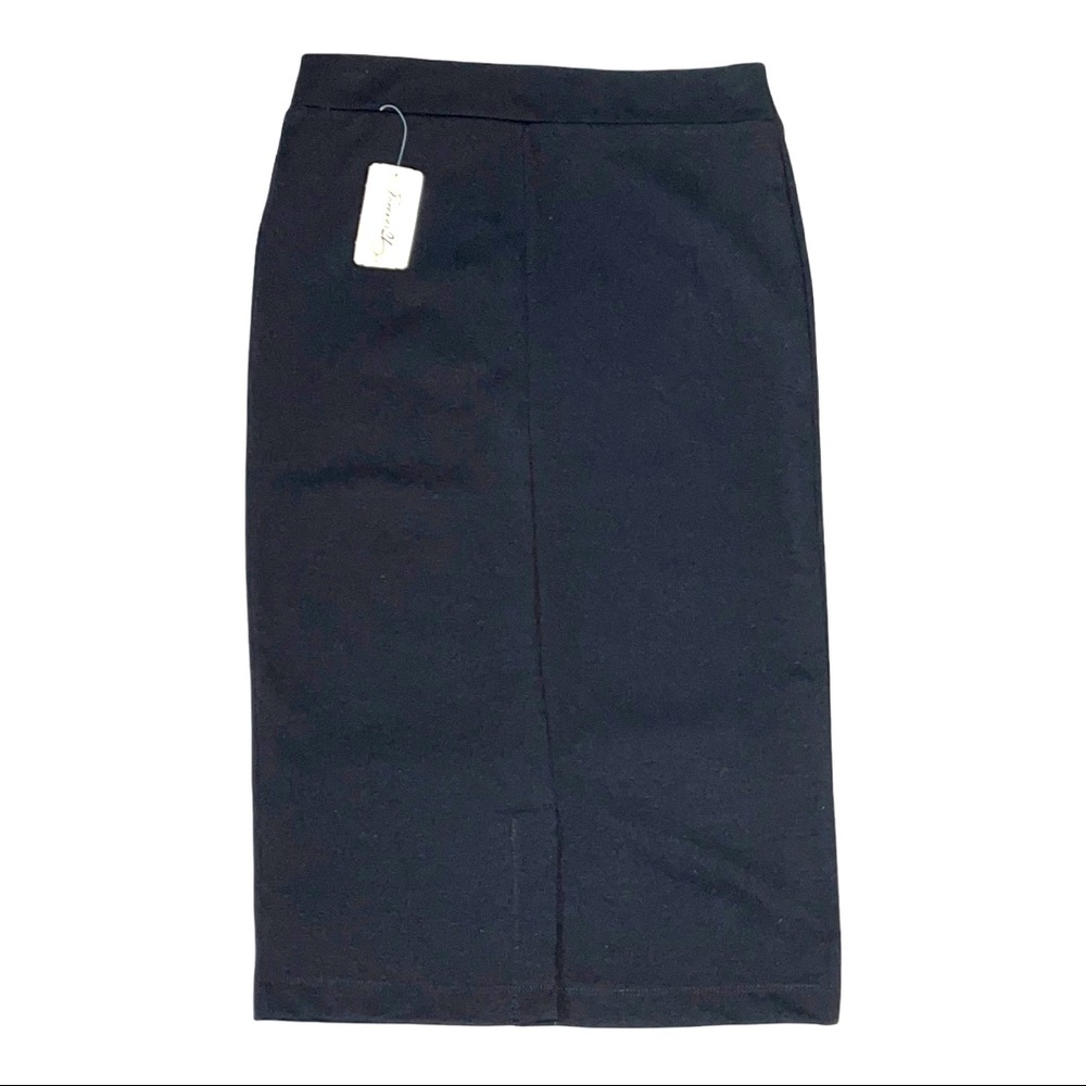 FOREVER 21 vintage knee-length black skirt. Size M - Picture 2 of 8